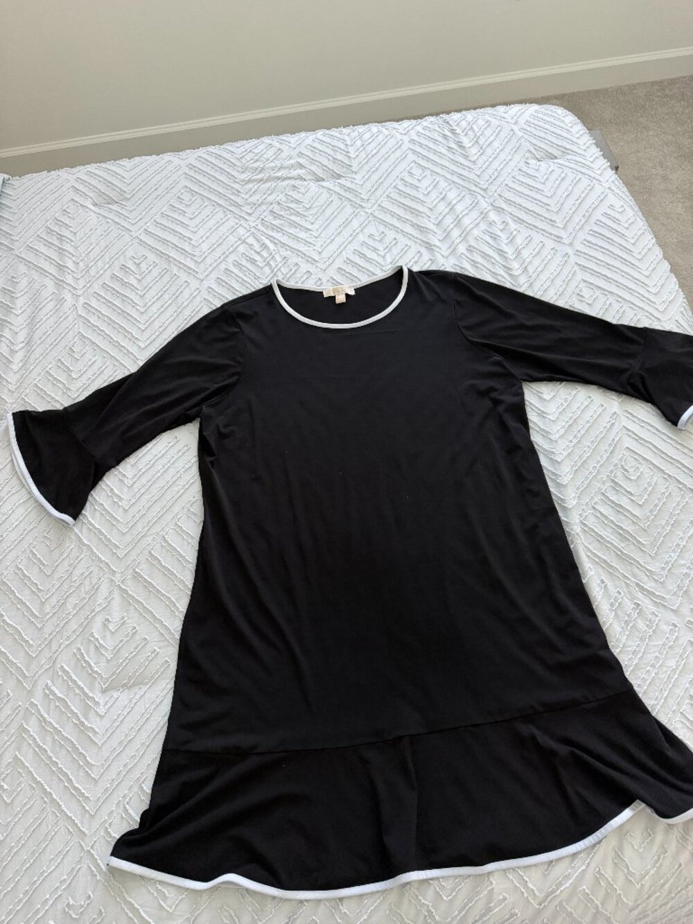 Michael Kors Black and White Flowy Dress